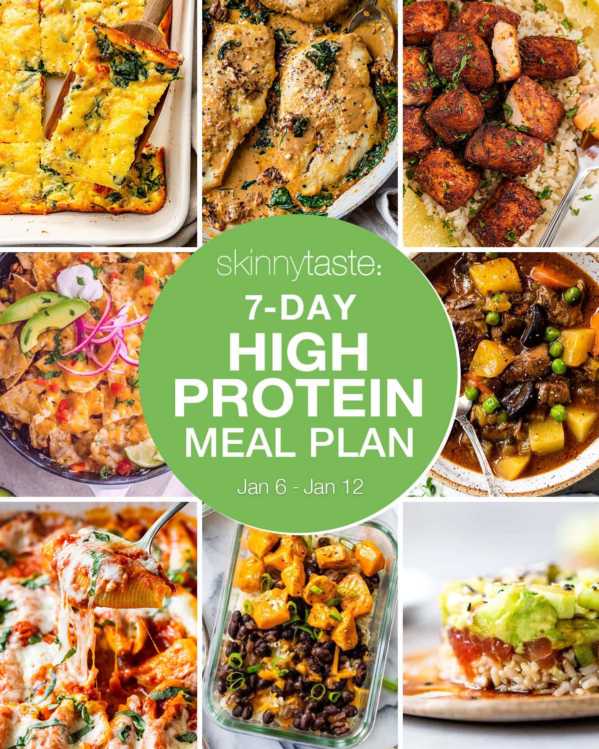Meal plan images for the week