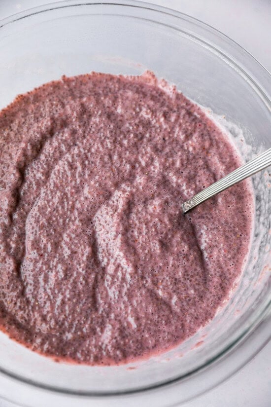 Mix and let it sit until the seeds expand.