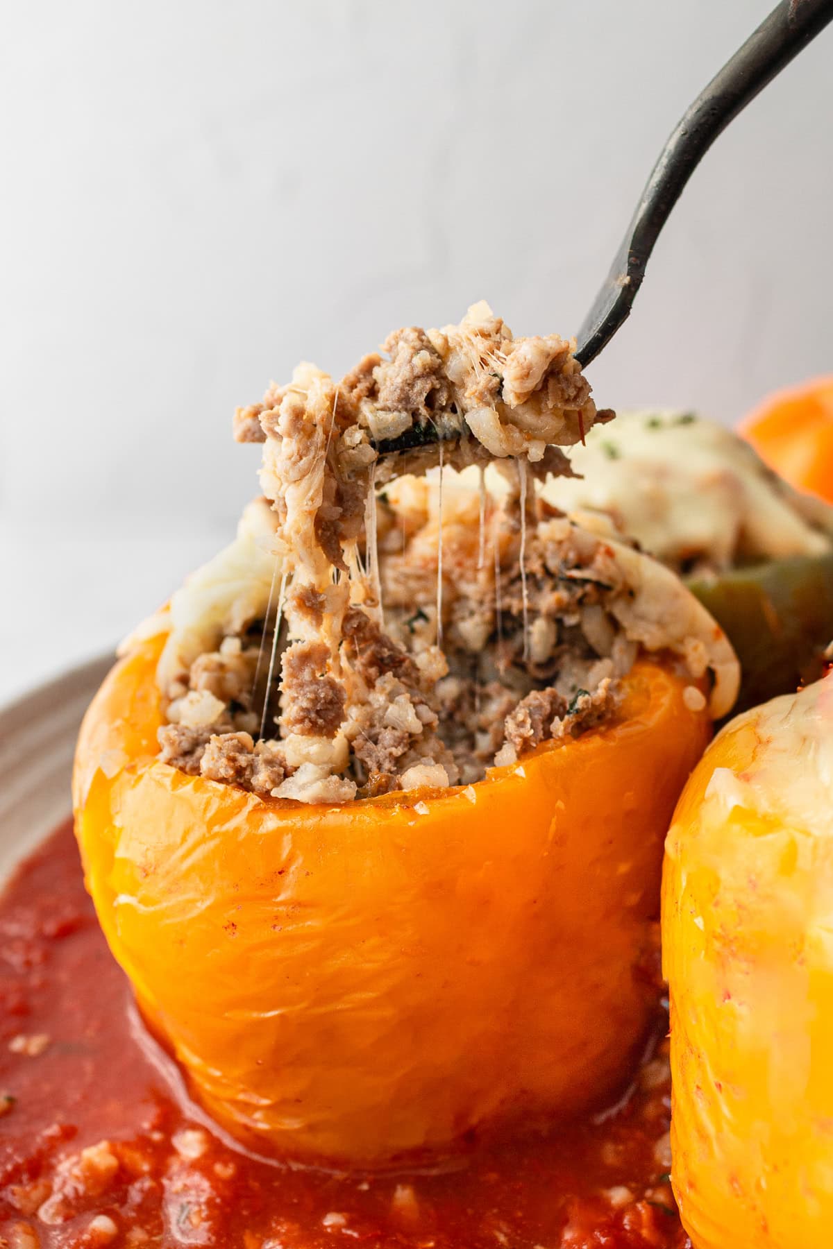 cheesy stuffed peppers