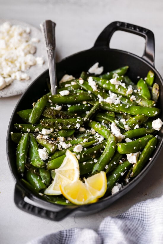 Charred Snap Peas