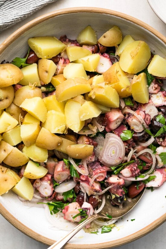 Octopus and potatoes