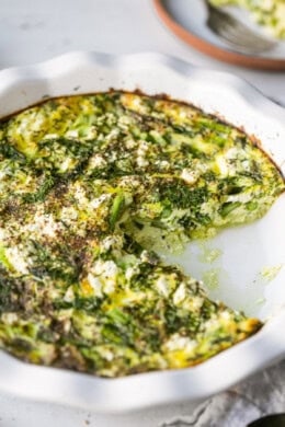 Spring Vegetable Crustless Quiche