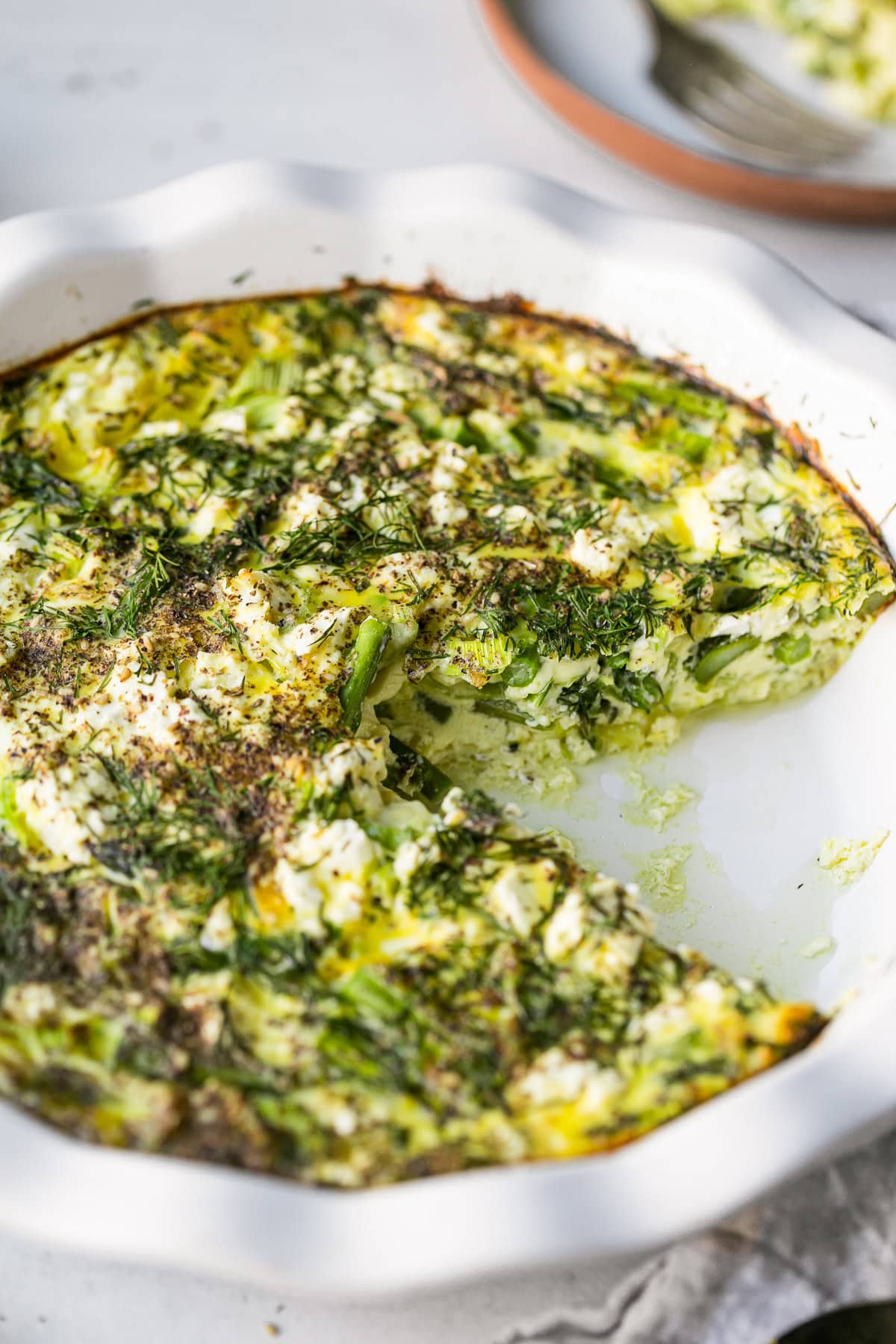 Vegetable Crustless Quiche