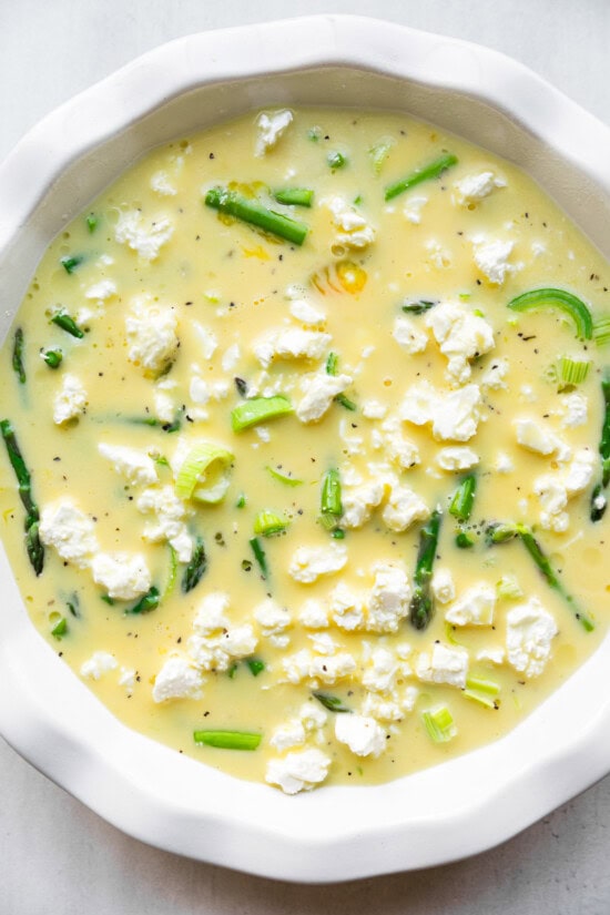 Spring Veggie Crustless Quiche