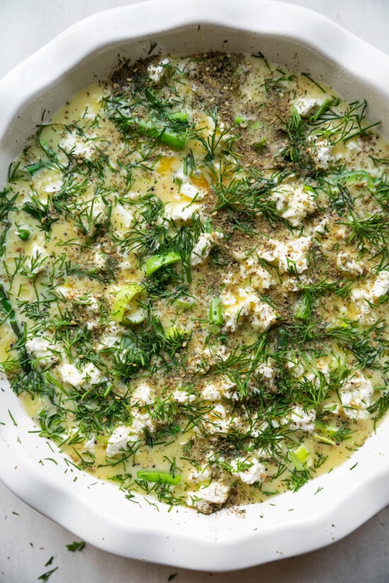 Spring Veggie Crustless Quiche