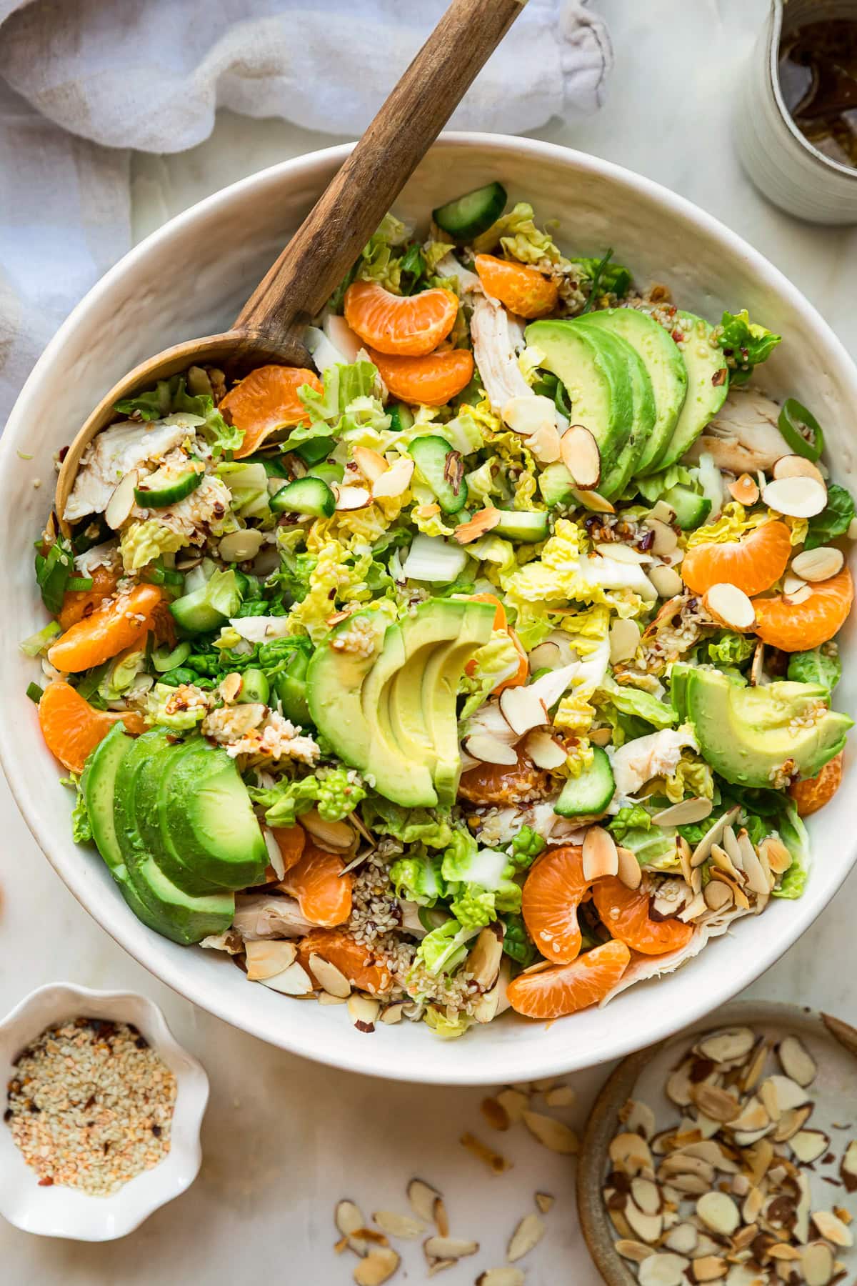 Asian Chicken Salad with Chili Crisp Dressing