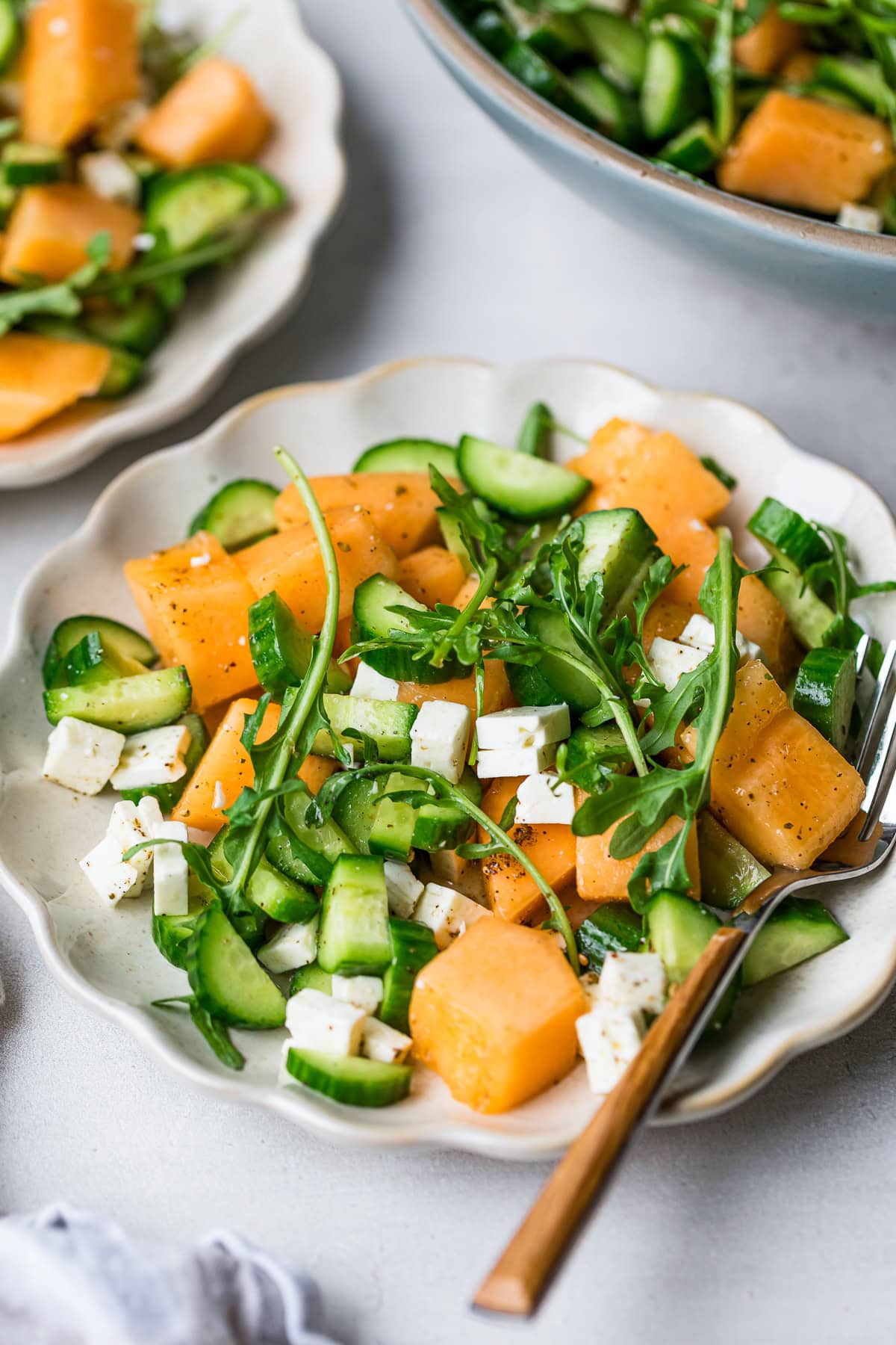 Cantaloupe Cucumber Salad