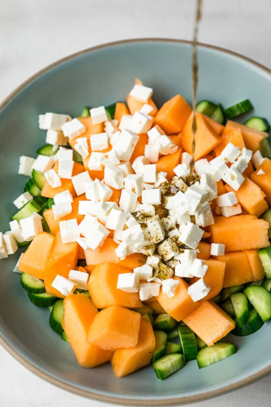 Cantaloupe and Cucumber Salad