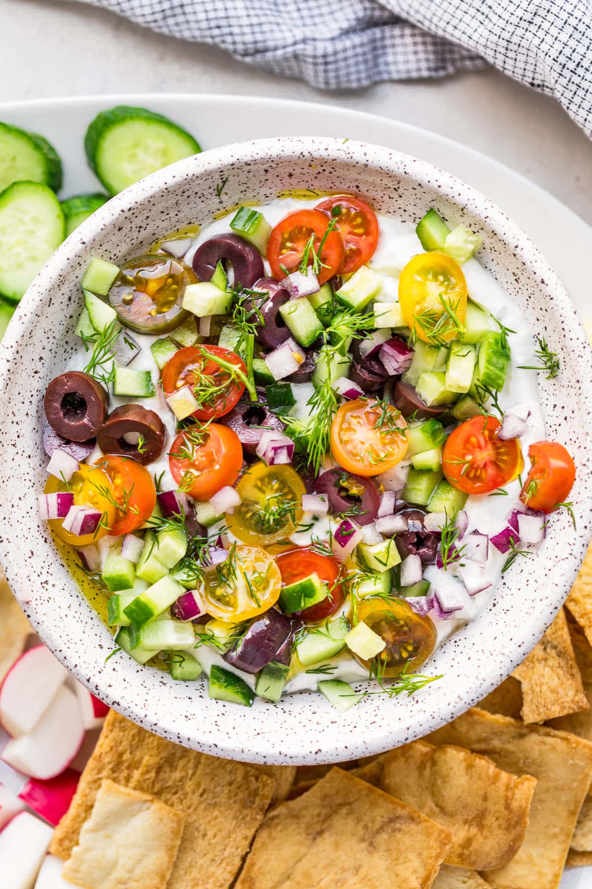 Greek Whipped Cottage Cheese Dip