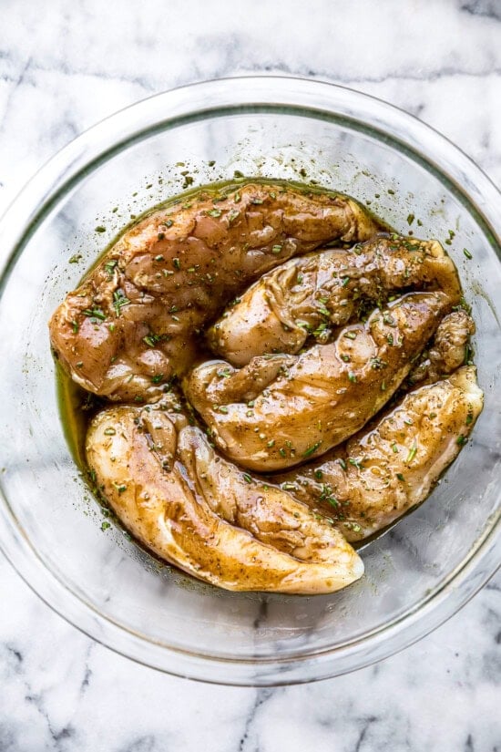 Chicken with balsamic marinade