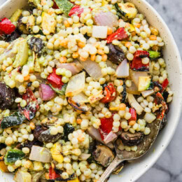 Mediterranean Couscous Salad with Grilled Vegetables