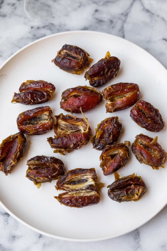 Soak dates then remove pits