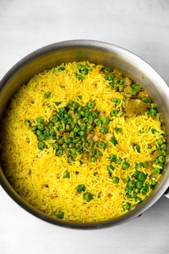Turmeric Basmati Rice with Peas