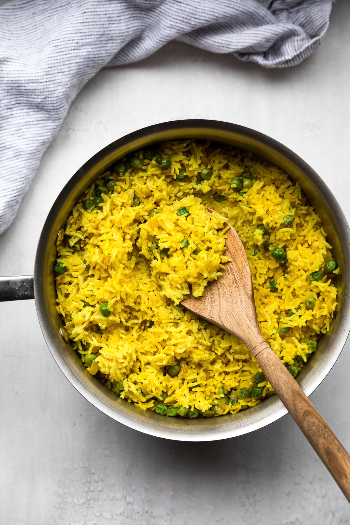 Turmeric Basmati Rice with Peas