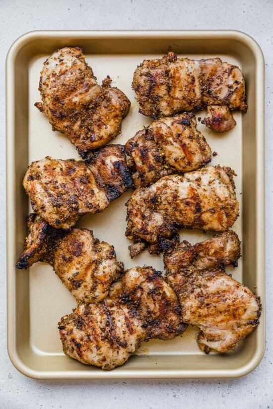 Grilled Jerk Chicken thighs