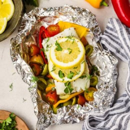 Mediterranean Fish in Foil with lemon