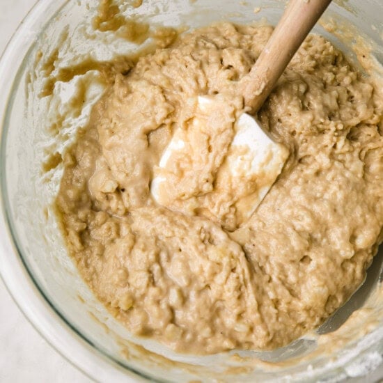 Add dry ingredients to the wet ingredients