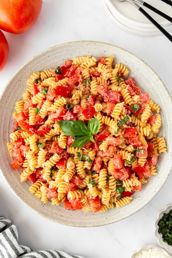 pasta with fresh tomatoes