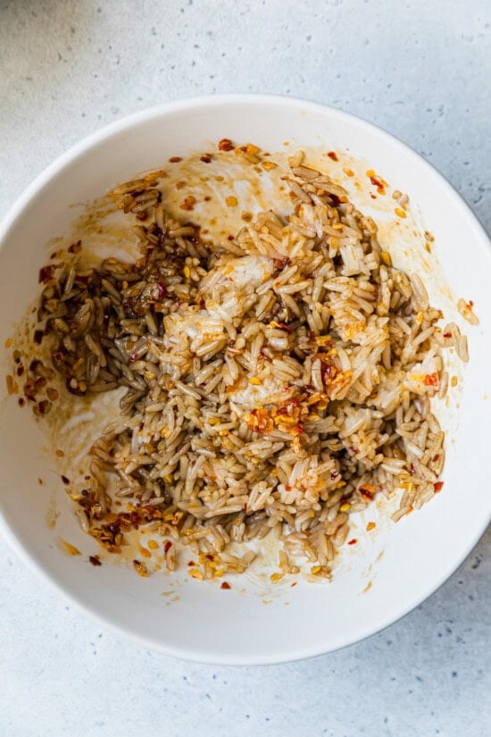 rice with chili crisp