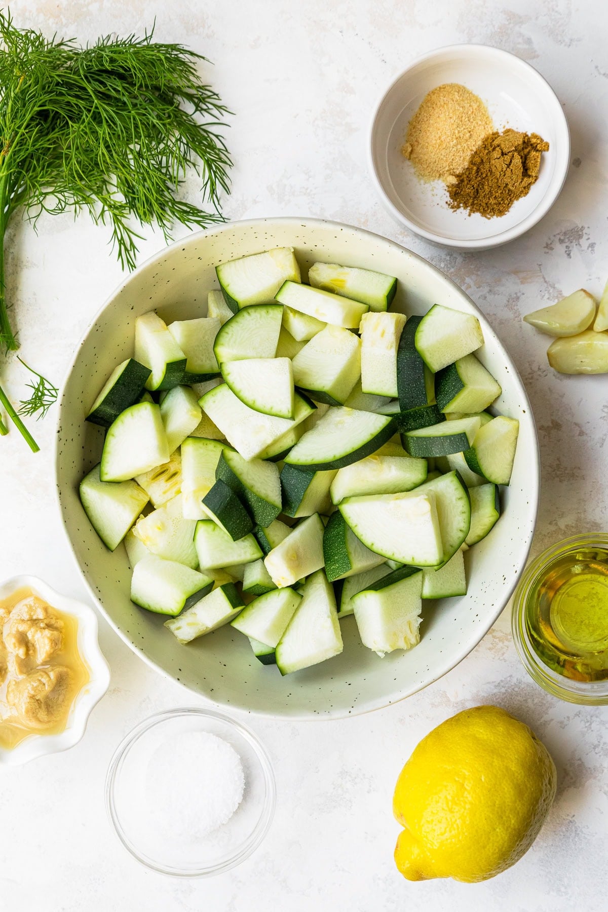 Zucchini Dip ingredients