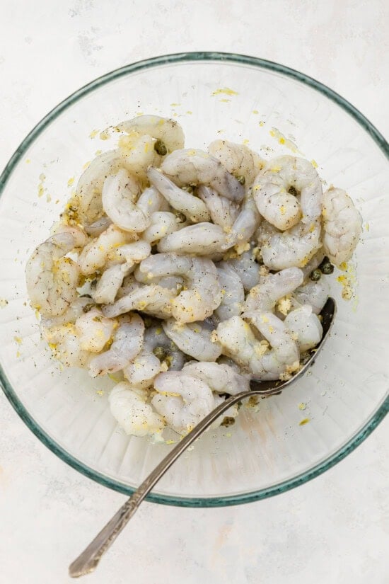 Shrimp in a bowl