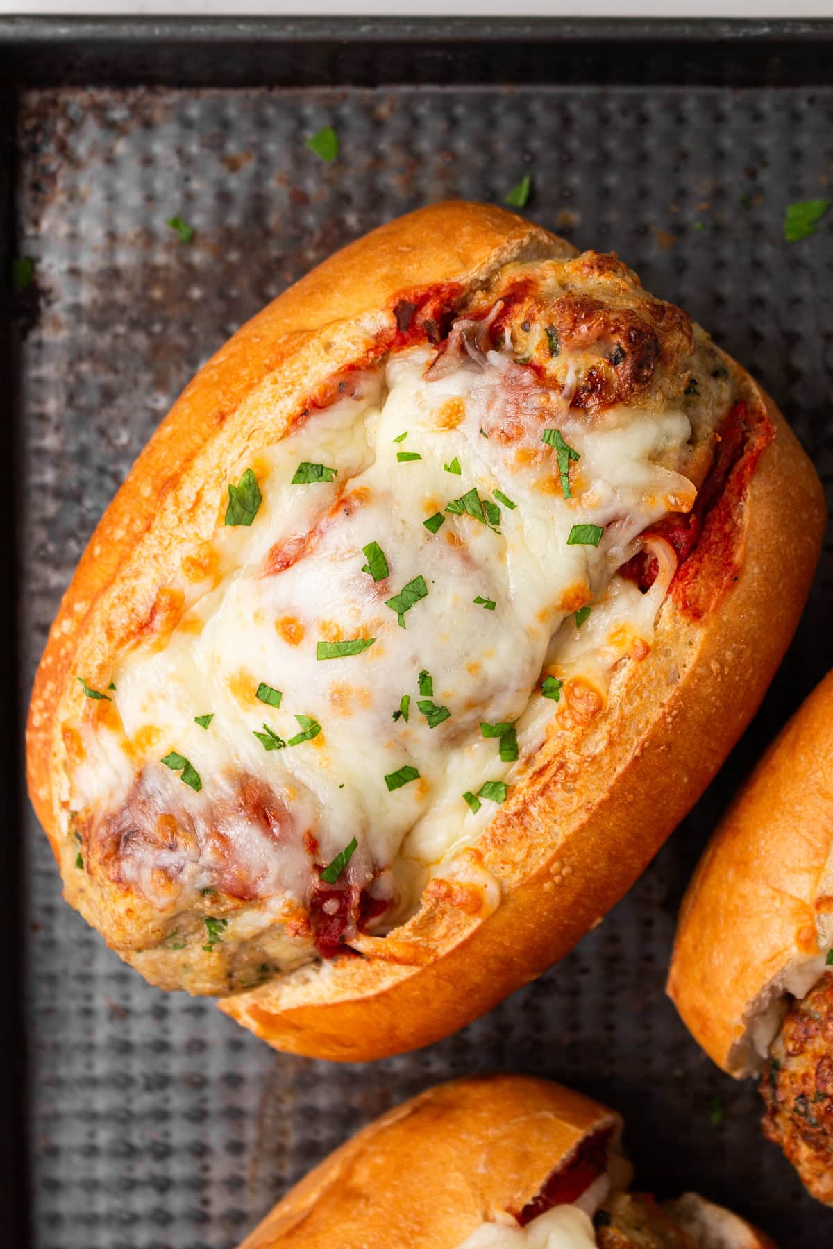 Air Fryer Meatball Subs