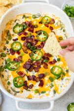 Jalapeno Popper Dip with chip
