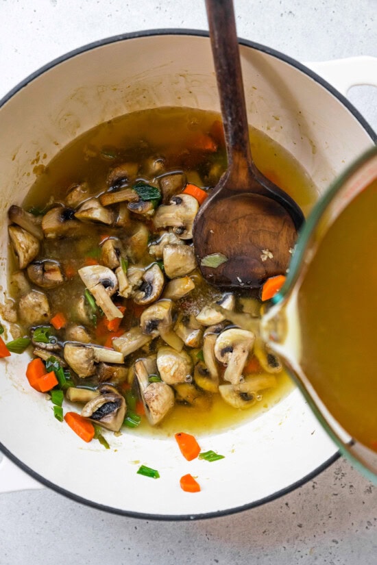 Add the broth