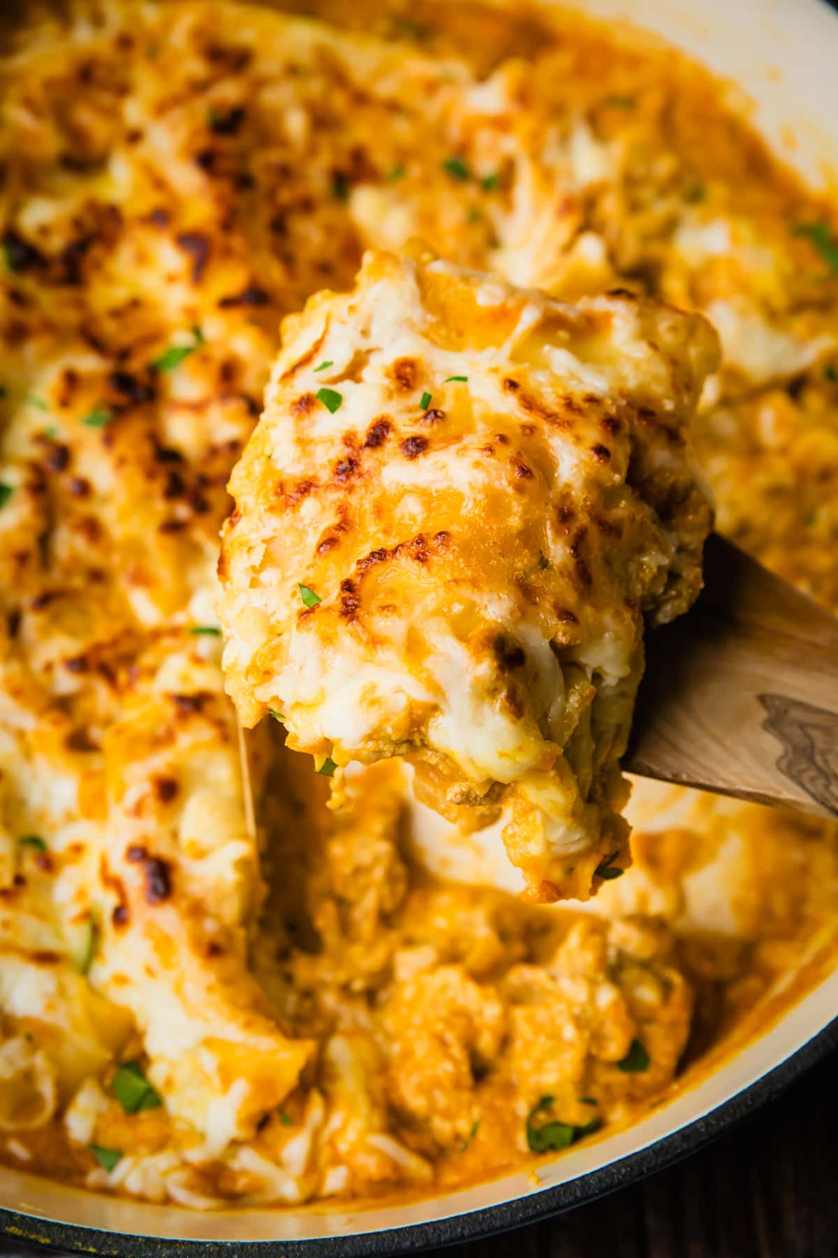 Pumpkin Lasagna Skillet