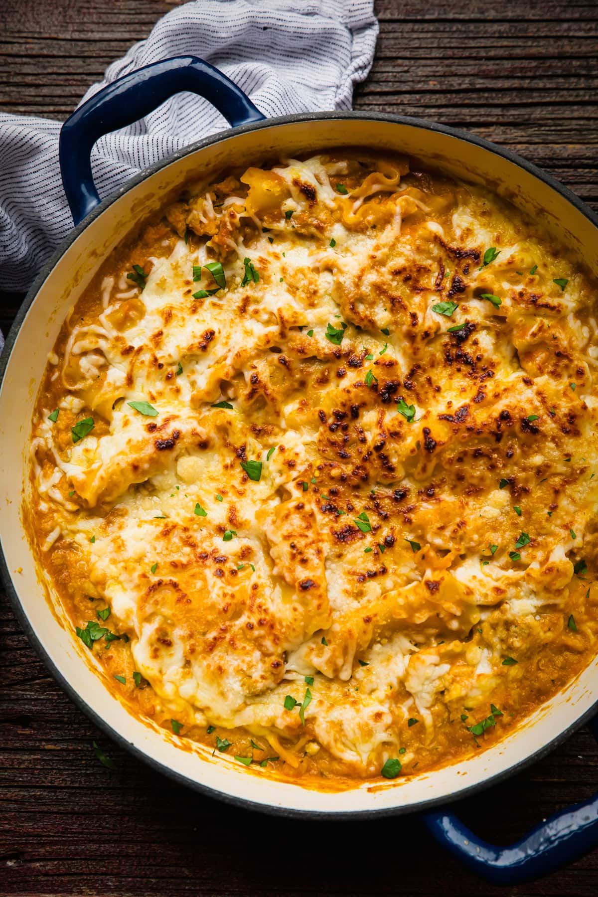 Skillet Pumpkin Lasagna