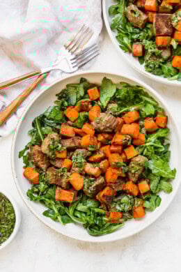 Fall Steak Salad with Sweet Potatoes