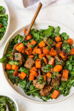 Fall Steak Salad with Sweet Potatoes
