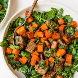 Fall Steak Salad with Sweet Potatoes