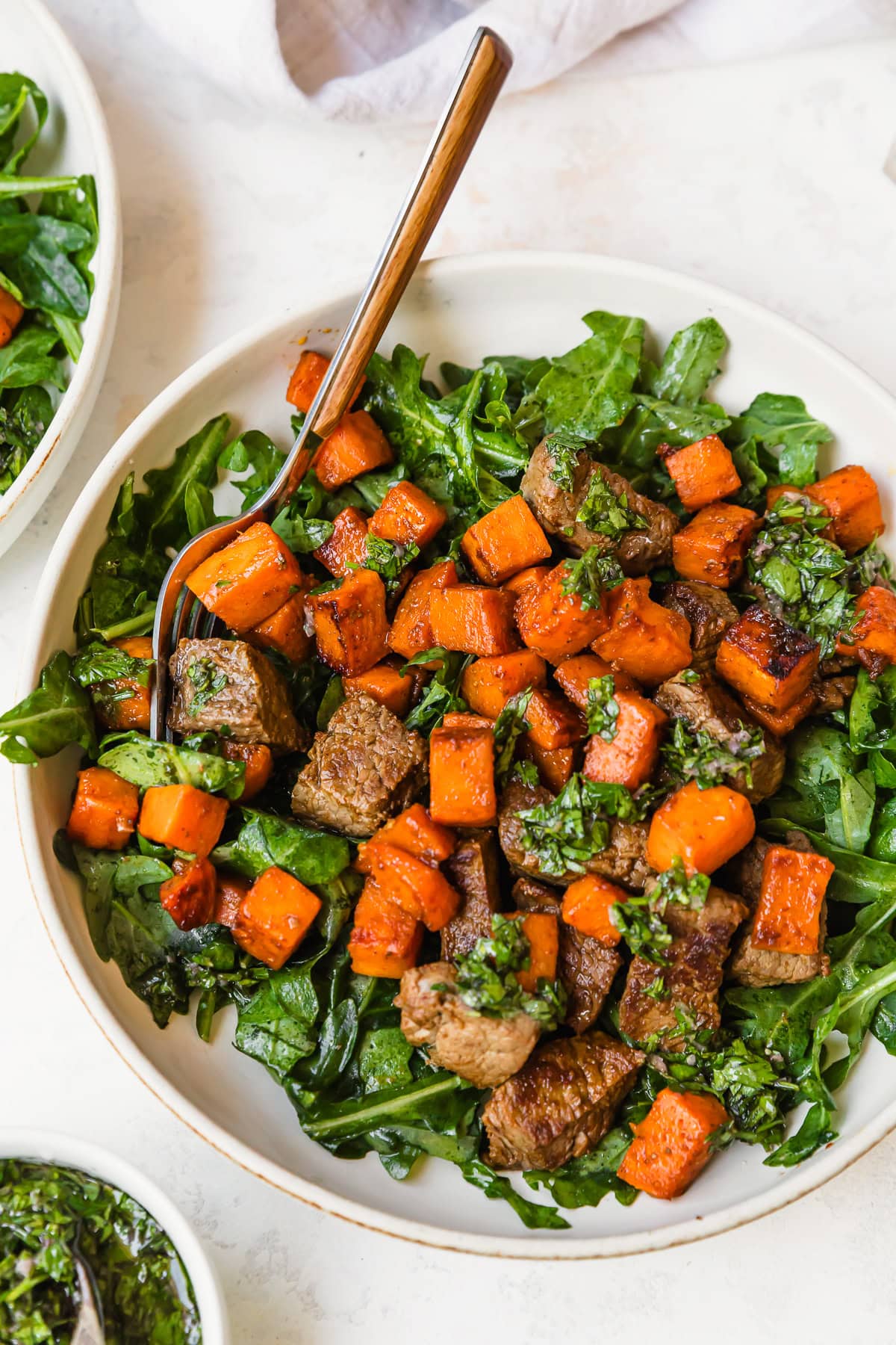 Fall Steak Salad with Sweet Potatoes
