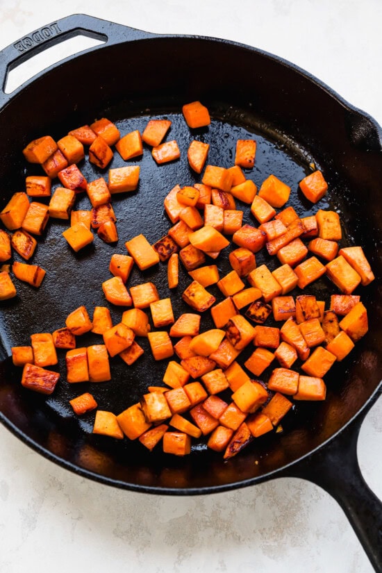 Cook the sweet potatoes