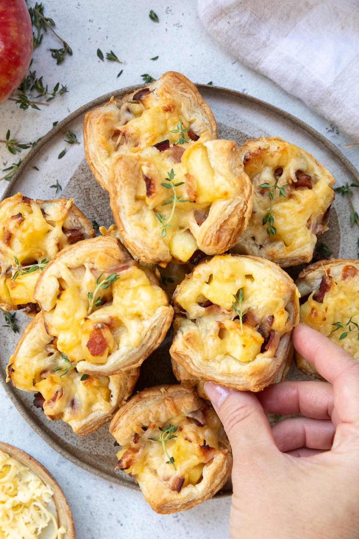 Puff Pastry Apple and Bacon Bites