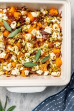 Butternut squash bake in pan