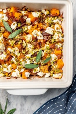 Butternut squash bake in pan