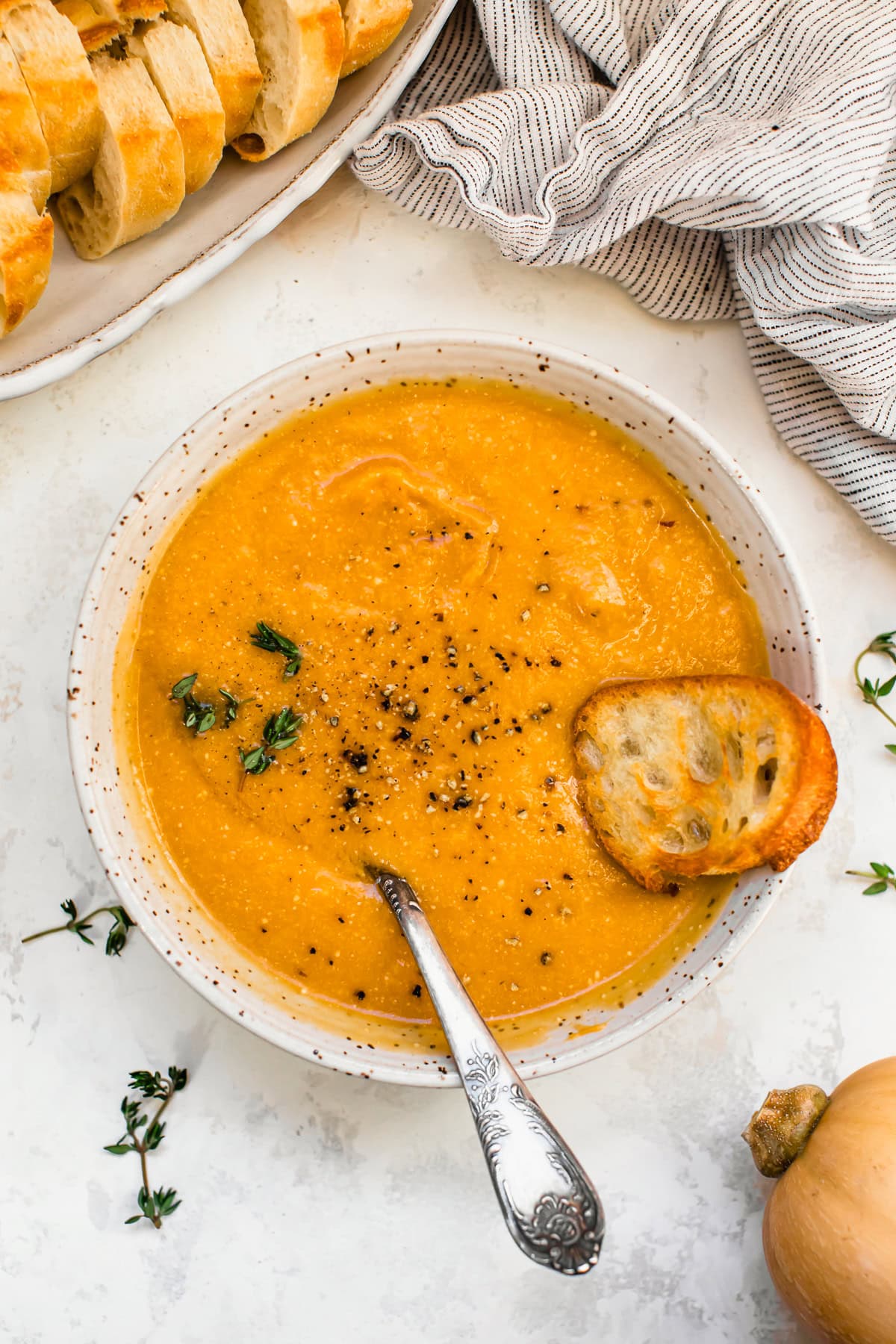 Butternut Squash Cheddar Soup (Slow Cooker or Stovetop)