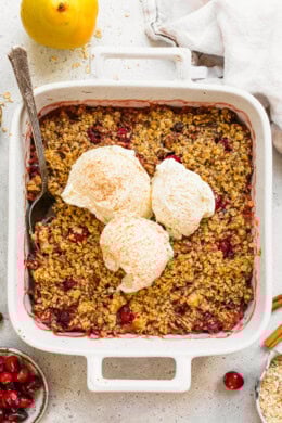Cranberry Pear Crisp