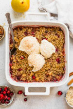 Cranberry Pear Crisp