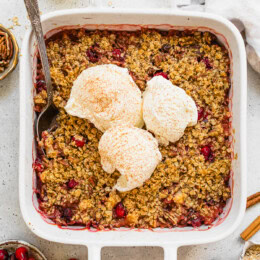 Cranberry Pear Crisp