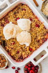 Cranberry Pear Crumble