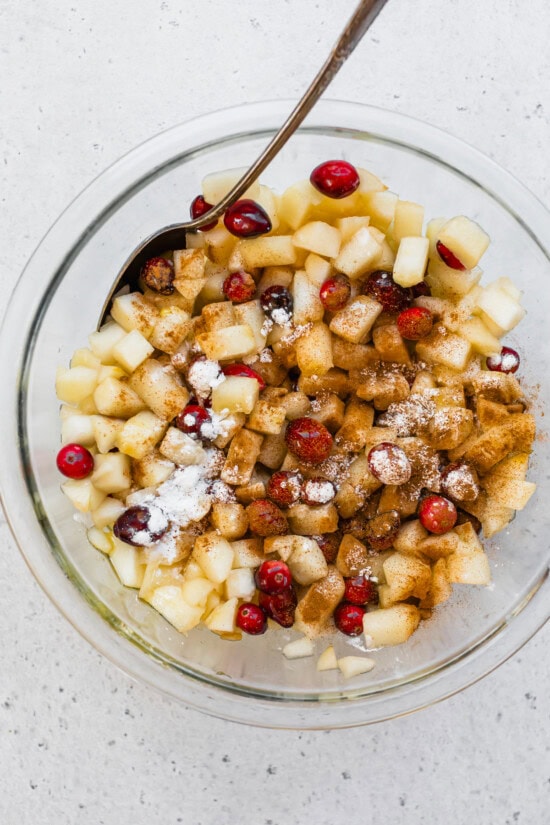 Cranberry Pear Crisp filling