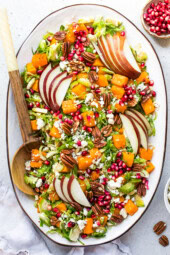 Butternut Squash Salad with Brussels Sprouts and Pears