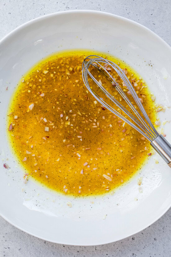 Make the maple vinaigrette