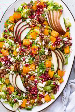 Butternut Squash Salad with Brussels Sprouts and Pears