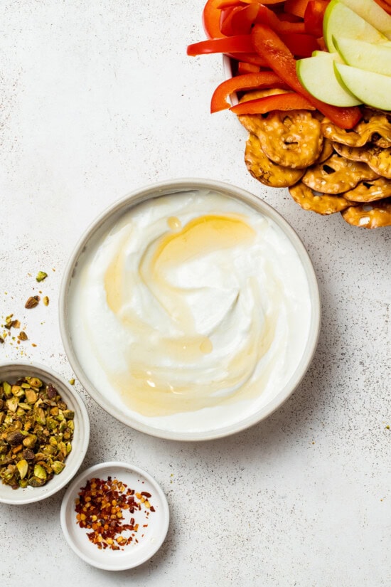 Top with remaining hot honey