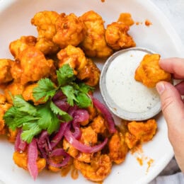 Honey Sriracha Cauliflower Wings